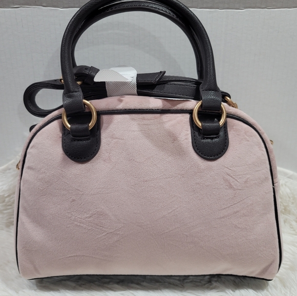 Juicy Couture Retro Vibe Satchel Bowler Ombré Dusty Blush/Chocolate Brand New - Picture 2 of 5